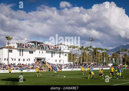 MARBELLA - 11-01-2020. Eredivisie Fußball, Saison 2019-2020. Übersicht während der Partie Borussia Dortmund - Feyenoord, freundlich in Marbella. Endstand 4-2 Stockfoto