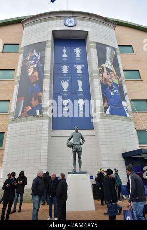 London, Großbritannien. 11 Jan, 2020. Details des Stadions während der Premier League Spiel zwischen Chelsea und Burnley an der Stamford Bridge, London am Samstag, den 11. Januar 2020. (Credit: Ivan Jordanov | MI Nachrichten) das Fotografieren dürfen nur für Zeitung und/oder Zeitschrift redaktionelle Zwecke verwendet werden, eine Lizenz für die gewerbliche Nutzung Kreditkarte erforderlich: MI Nachrichten & Sport/Alamy leben Nachrichten Stockfoto