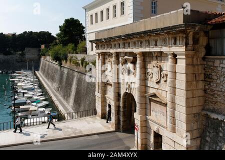 Land Gate (Kopnena Vrata 1543) von Michele Sanmicheli, Zadar, Kroatien Stockfoto