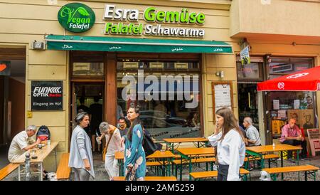 Esra gemuese, veganer Falafel, Fast-Food-Restaurant Stockfoto