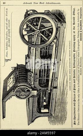 Die arbroath Jahr Buch und Fairport Almanach: Verzeichnis für Arbroath, Carnoustie, Friockheim und die umliegenden Orte. . Rchants. - Calder Bros., Loch-land-stPlane Teekocher.-D. Watson, 5 Allan - stSalt Kaufleute.-A. Cobb, 1 Millgate Darlehen. D. Calvin, Dicktield - "tShipbroker-D. ShoreShorthand MKenzie, Lehrer-A. Stuart, Robbies BdgsShuttle Hersteller - A. L. SpaldingStarch Hersteller - Anderson, J., & Co, Letham MillStationmaster (Jak. DoigStock und Teilen Broker - J. A. Dickson, J.M. MBain, J. W. Clark, George ReidTelephone Co - Die Nationale, 11 MillgateTobacco Rohr Hersteller - A. Matthäus, Guthrie - ptUmbre Stockfoto