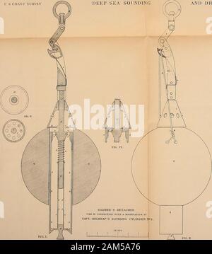 Deep-sea klingende und Ausbaggern; eine Beschreibung und Diskussion der Methode und Geräte an Bord verwendet die Küsten- und Vermessungsamt Steamer, "Blake.". NI) Baggerarbeiten Stockfoto