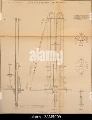 Deep-sea klingende und Ausbaggern; eine Beschreibung und Diskussion der Methode und Geräte an Bord verwendet die Küsten- und Vermessungsamt Steamer, "Blake.". 38 Stockfoto