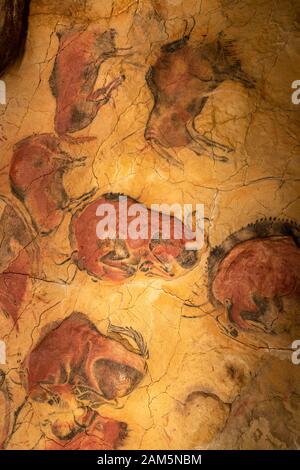 Neocave of Cave of Altamira, Nationalmuseum und Forschungszentrum von Altamira, Santillana del Mar, Kantabrien, Spanien Stockfoto