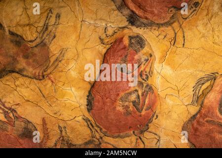 Neocave of Cave of Altamira, Nationalmuseum und Forschungszentrum von Altamira, Santillana del Mar, Kantabrien, Spanien Stockfoto