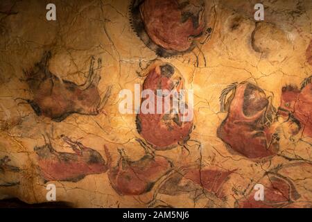 Neocave of Cave of Altamira, Nationalmuseum und Forschungszentrum von Altamira, Santillana del Mar, Kantabrien, Spanien Stockfoto