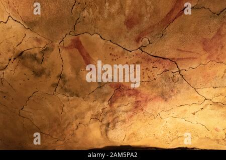 Neocave of Cave of Altamira, Nationalmuseum und Forschungszentrum von Altamira, Santillana del Mar, Kantabrien, Spanien Stockfoto