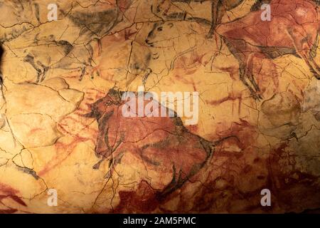 Neocave of Cave of Altamira, Nationalmuseum und Forschungszentrum von Altamira, Santillana del Mar, Kantabrien, Spanien Stockfoto