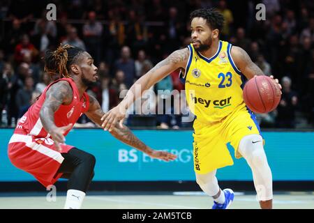 Braunschweig, 14. Dezember 2019: Trevor Releford von Basketball Lowen Braunschweig im Einsatz beim Basketball-BBL-Pokal-Match Stockfoto