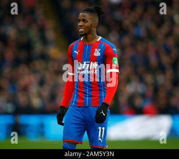 London, Großbritannien. 11. Jan 2020. Crystal Palace Wilfried Zaha während der Englischen Premier League Match zwischen Crystal Palace und Arsenal am 11. Januar 2020 an Selhurst Park Stadion in London, England. (Foto durch AFS/Espa-Images) Credit: Cal Sport Media/Alamy leben Nachrichten Stockfoto