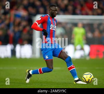 London, Großbritannien. 11. Jan 2020. Crystal Palace Cheikhou Kouyate während der Englischen Premier League Match zwischen Crystal Palace und Arsenal am 11. Januar 2020 an Selhurst Park Stadion in London, England. (Foto durch AFS/Espa-Images) Credit: Cal Sport Media/Alamy leben Nachrichten Stockfoto