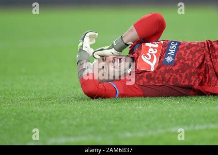 Rom, Italien. 11 Jan, 2020. David Ospina von Neapel während der Serie ein Match zwischen Latium und Napoli im Stadio Olimpico, Rom, Italien Am 11. Januar 2020. Foto von Luca Pagliaricci. Credit: UK Sport Pics Ltd/Alamy leben Nachrichten Stockfoto