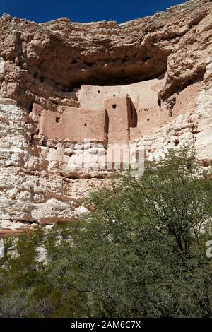 Montezuma Castle Nationalmonument, Camp Verde, Arizona Stockfoto