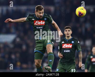 Stadio Olympico, Rom, Italien. 11 Jan, 2020. Serie A Fussball, Latium versus Napoli; Fernando Llorente Napoli mit einem Ziel zählende Gelegenheit - Redaktionelle Verwendung Credit: Aktion plus Sport/Alamy leben Nachrichten Stockfoto