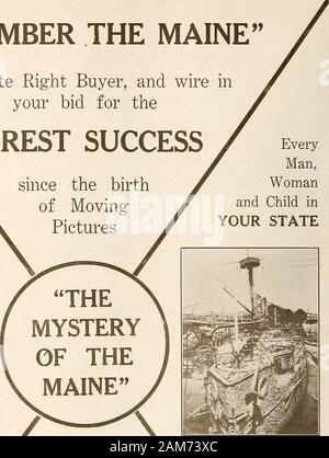 Moving Picture News (1911). Seit dem birthof Moving-Pictures durch spezielle genommen lassen Sie nicht warten Erlaubnis der Regierung der Vereinigten Staaten werden? T besorgt f SeeThese Wunder - ful PicturesI f! Diese goldene op-portunity zu securethe makerin Amerika größte Geld erhalten, indem Sie aswe Erhalten bietet EVERYHOUR! Schreiben oder Draht zum Anheben - - MAINE FILM COMPANY 145 West 45th Street Suite 804 NEW YORK CITY DAS BEWEGTE BILD NEWS 3 MAJESTIC Wünsche öffentlich meinen Dank der Ex - Veränderungen, die Ständer platziert haben - ing Bestellungen für MAJESTÄTISCHE BILDER CTHE Börsen ihre Bestellungen ohne theformali platziert haben Stockfoto