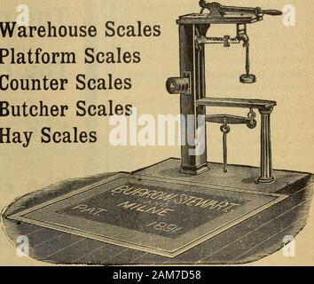 Hardware merchandising Januar-Juni 1897. Kanada PFERD NAIL CO.HARDWARE- UND METALL 25 Blau FlameOil Herde. und GasolineStoves? Gen, wenn in ed Dieser eeter&gt; J Zeile ^-aaly Für dis Schreiben - zählt als t6. . Das Hamilton Hardware Co., Limited Hamilton, Ontario dem Rohr mit anglo-amerikanischen Standard Skalen. Lager ScalesPlatform ScalesCounter ScalesButcher ScalesHay Waagen wir große Bestände in Winnipeg und Montreal und Schiff von ihese Punkte tragen. Skalen für alle Zwecke, aus jeder Kapazität von 1 Drachme auf 100 Tonnen. Agenten für die Pro-vinces von Québec, Nova Scotia, NewBrunswick und Agenten für Manitoba, Western T Stockfoto