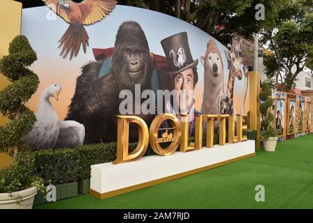 WESTWOOD, CA - 11. Januar: Atmosphäre bei der Premiere von Universal Pictures' 'olittle' im Regency Dorf Theater am 11. Januar 2020 in Westwood, Kalifornien. Stockfoto