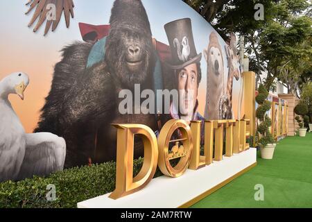 WESTWOOD, CA - 11. Januar: Atmosphäre bei der Premiere von Universal Pictures' 'olittle' im Regency Dorf Theater am 11. Januar 2020 in Westwood, Kalifornien. Stockfoto