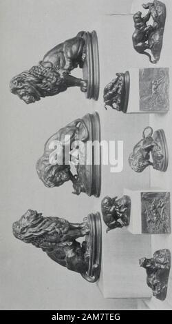 Bebilderte Katalog der Kunstschätze der bekannte Kenner gesammelt, der späte Cyrus JLawrence, Esq., New York. w und Antilopen und Festhalten von Mähne und Schweif, Forcesthe vierfüßigen Tier die vier Händen Cousin ofprimitive Mann zu tragen. Barve schlägt in dieser Gruppe die Ausbildung byearly Mann solcher Tiere wie das Pferd und Hund, um sein Werk zu tun. eine kühne und wirklich wunderbar, fancy, der kam zu einem artistbefore Darwin und Wallace geschrieben hatte, wenn nur La Marckhad vorgeschlagen, die Evolution des Menschen! Beobachten Sie, wie die Ape holdsto der Lauf der Gnu mit seinem großen Maul- thuinb&gt;. med auf Stockfoto