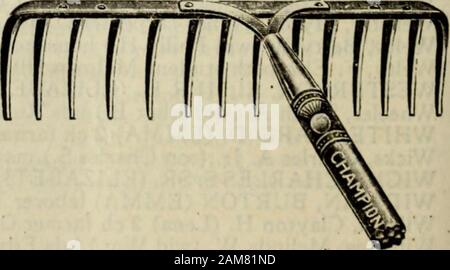 Yates, Schuyler, Tompkins und Seneca County, New York, Bauernhof Verzeichnis. Völlig high carbon wroughtsteel, der Bogen und Flanschschrauben givinga Starke, Wartenden, geringes Gewicht borerake. Keiner besser gemacht. Fragen Sie Ihren Händler, um zu zeigen, 1914 verbesserte Muster der Gartengeräte, Baum-, Reb-, Gartenscheren, Zangen, etc. Hergestellt von der Cronk und Träger Mfg. Co. Elmira, IV. Y. Tompkins County. 269 klassifiziert Business Directory von Groton Dorf AMUSEMENTSTaylor, James Kegelbahn Courtland St. siehe Adv. AUTOS & AUTOTEILE DeWitt & McCauley (E. G. McCauley Mgr.) Main St. siehe Adv. Mzte, Carl (J. M. in Wil Stockfoto
