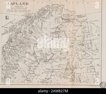 Durch die Arktis Lappland. Gedruckte iy R. und R. Clark, begrenzt, £ dmi" r^15 l-LAPLAlvrD englische Meilen. cm 2 3 9 10 11 12 13 14 15 16 17 18 19 20 21 22 23 24 3^-hliiihi, i) Ich. m Ich cm 2 3 4 5 6 7 9 10 11 12 13 14 15 16 17 Li?^^ W l. Bücher reisen Vemy Svo, aoiA, 3 y 8 Pa^es. Preis iss. Zweite Ausgabe. Durch Finnland in den Karren mit Karte und ich 8 ganzseitige Abbildungen Stockfoto