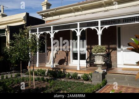 Federation - ein Zuhause im Bungalow-Stil in Melbourne, Australien Stockfoto