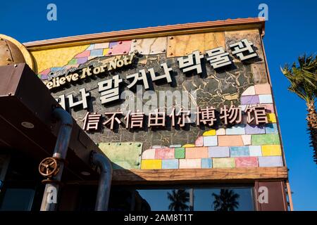 Jeju, Korea, 7. März 2019. Ripley's "Believe It or Not!" Museum ist tagsüber mit 31 loc das größte Museumsfranchise-Geschäft der Welt Stockfoto