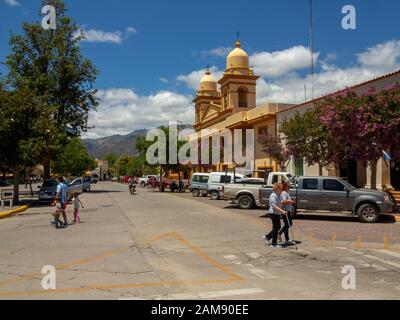 Straßenszene in Cafayate, Argentinien Stockfoto