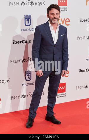 Fernando Tejero nimmt an den XXV Forque Awards im Palacio Municipal de Congressos in Madrid Teil. Stockfoto