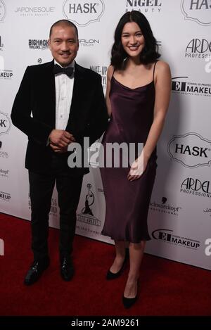 Los Angeles, USA. Januar 2020. Jon Jon Briones und Isa Briones bei den 7. Jährlichen Make-Up Artists & Hair Stylisten Guild Awards im Novo at LA Live in Downtown Los Angeles, CA am 11. Januar 2020. Foto: Annie Lesser/imageSPACE Credit: Imagespace/Alamy Live News Stockfoto