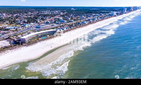 Luftbild City Blick auf die Golfküste, Alabama USA Stockfoto