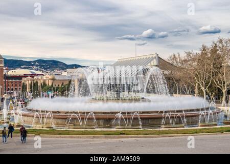 Der Charme von Montjuic Stockfoto