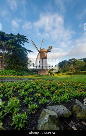 Holländisches Windmühle des Golden Gate Park Stockfoto