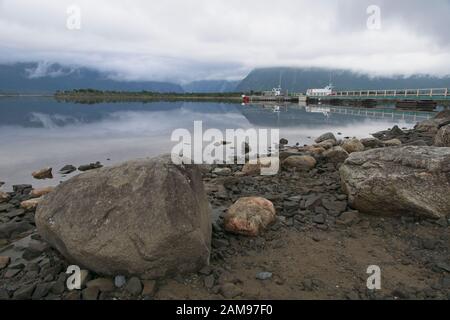 Western Brook Pond Canada - 8. August 2012 - Western Brook Pond im Gros Morne National Park in Neufundland Canada Stockfoto