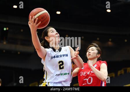 Saitama, Japan. Kredit: Matsuo. Januar 2020. Marii Watanabe ( ) Basketball: Das 86. Empress Cup All Japan Damen Basketball Championship Viertelfinalspiel zwischen Yamanashi Queenbees-Denso Iris in der Saitama Super Arena in Saitama, Japan. Gutschrift: Matsuo .K/AFLO SPORT/Alamy Live News Stockfoto