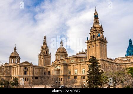 Der Charme von Montjuic Stockfoto