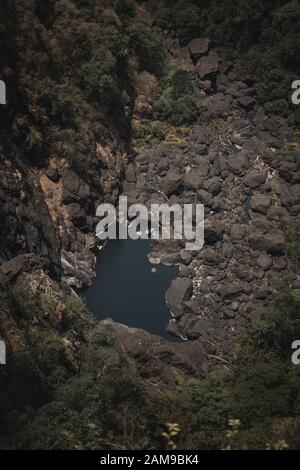 Der Blick in das Tal bei Ellenborough fällt Lookout, New South Wales. Stockfoto