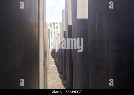 Denkmal für die Opfer des Holocaust in Berlin Deutschland Stockfoto