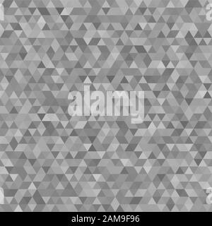 Polygonaler dreieckiger glänzender Hintergrund. Modernes geometrisches, abstraktes Nahtmuster. Stockfoto