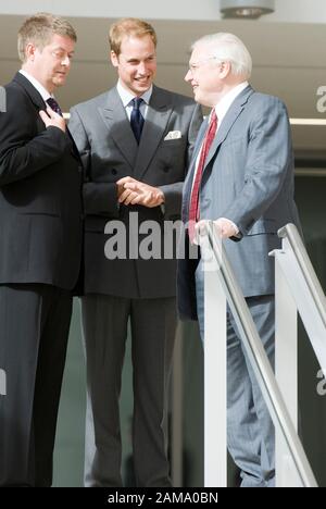 HRH Prince William eröffnet 2009 offiziell das 78 Millionen Pfund schwere Darwin Center im Natural History Museum, London. Stockfoto