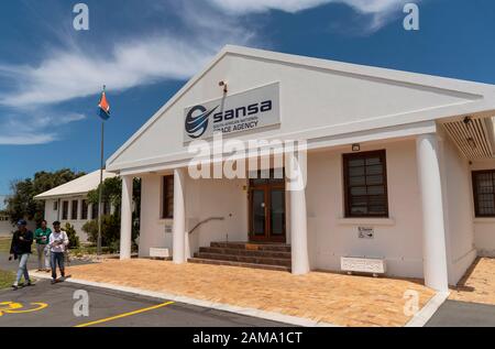 Hermanus, westkaper, Südafrika. Dezember 2019. Außenansicht des Gebäudes der South African National Space Agency in Hermanus. SANSA. Stockfoto