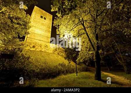 Die Rocca von Solferino, auch als Spion von Italien bekannt, ist ein Symbol des italienischen Risorgimento. Solferino, Mantova Provinz, Lombardei, Italien, Europa. Stockfoto