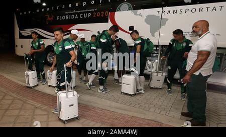 Orlando, Florida, USA. Januar 2020. Willian von SE Palmeiras bei der Landung in Orlando, Florida. Kredit: Cesar Greco/FotoArena/Alamy Live News Stockfoto