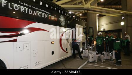 Orlando, Florida, USA. Januar 2020. SE Palmeiras Spieler während der Landung in Orlando, Florida. Kredit: Cesar Greco/FotoArena/Alamy Live News Stockfoto