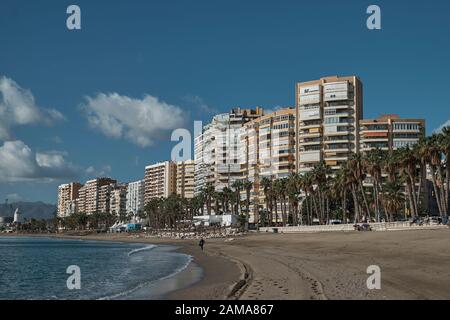 La Malagueta, Málaga, Andalusien, Spanien, Stockfoto