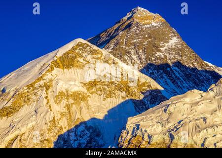 Everest Gipfel von Kala Patthar, Khumbu, Nepal Himalaya Stockfoto