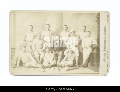 Providence Baseball Club, 1879, York, Riley, Hines, Start, Denny, Nara, H Wright, Radbourne, Gilligan, G Wright, Farrell, Ward Providence Baseball Club, 1879, York, Riley, Hines, Start, Denny, Nara, H. Wright, Radbourne, Gilligan, G. Wright, Farrell, Ward; Providence Baseball Club, 1879, York, Riley, Hines, Start, Denny, Nara, H. Wright, Radbourne, Gilligan, G. Wright, Farrell, Ward Stockfoto