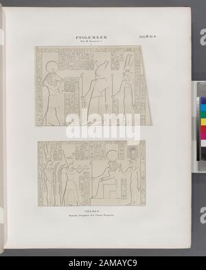 Pptolemäer Ptol III Euergetes i Theben (Theben)- Karnak, Propylon des Chons (Khonsu)-Tempels Pptolemäer. Ptol. III Euergetes I. Theben [Theben]: Karnak, Propylon des Chons [Khonsu]-Tempels.; Pptolemäer. Ptol. III Euergetes I. Theben [Theben]: Karnak, Propylon des Chons [Khonsu]-Tempels. Stockfoto