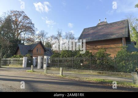 Torhäuser, American Academy, Am Sandwerder, Wannsee, Steglitz-Zehlendorf, Berlin, Deutschland Stockfoto