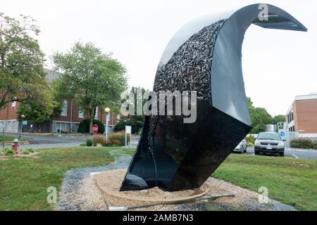 Waffen in die Plastiken von Plowshares in Harrisonburg, Virginia Stockfoto